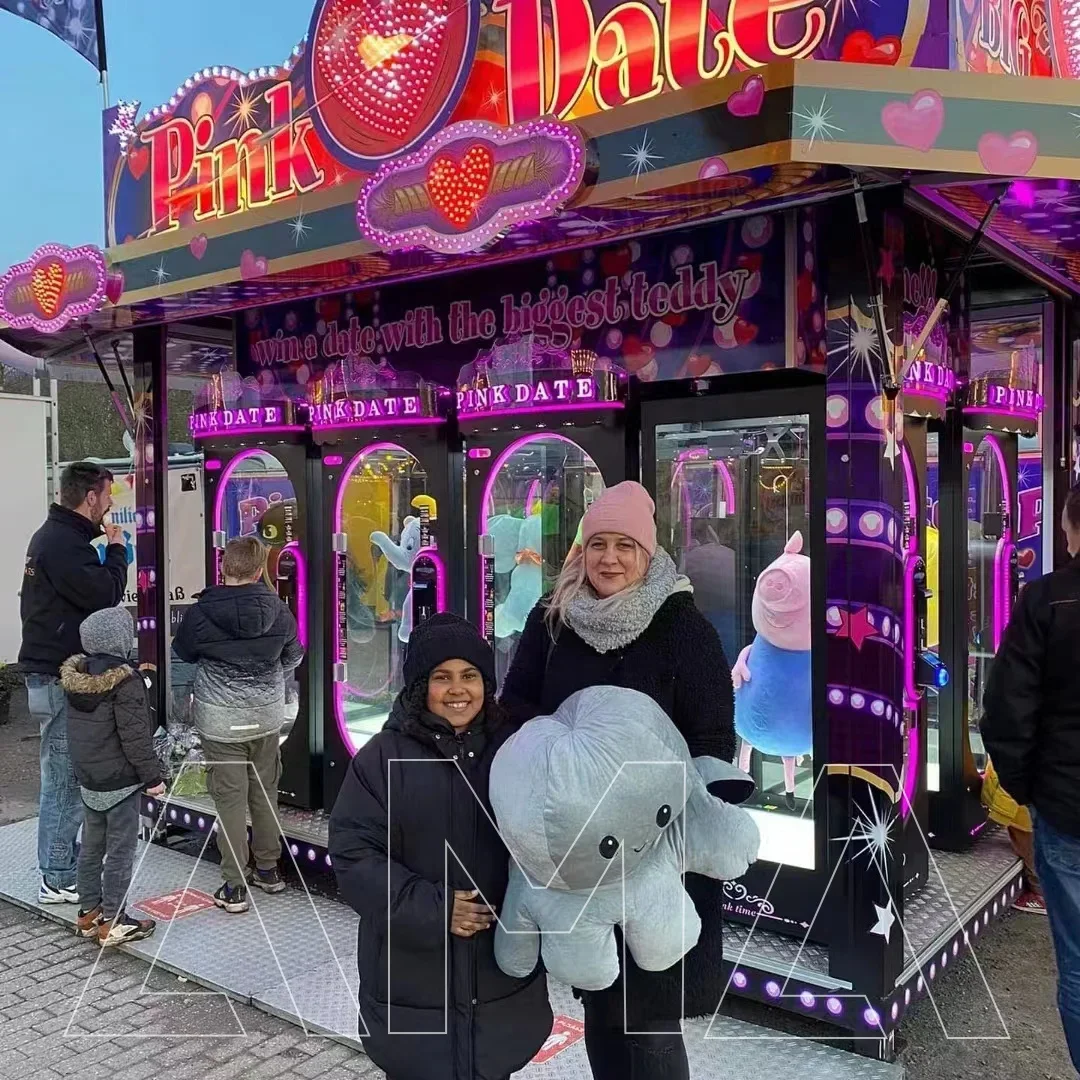 AMA عملة تعمل تاريخ الوردي قطع جائزة عملة تسلية ممر ألعاب هدية لعبة آلة لعبة كبيرة قطع تاريخ الوردي للبيع