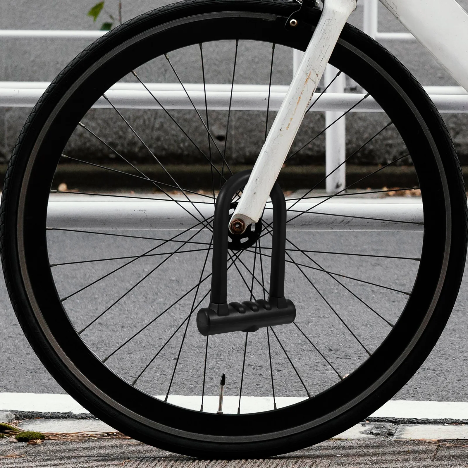 

U Shape Silicone Bike Lock Heavy Duty Anti-Theft Waterproof Durable For Bicycle Motorcycle Cycling Outdoor Security