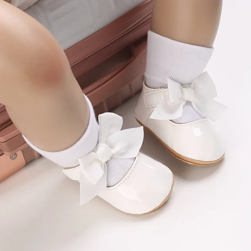 Süße weiße Spitze Baby Mädchen Prinzessin Schuhe Baby Mokassins Moccs Schuhe Schleife Fransen Gummisohlen rutschfeste Schuhe Krippenschuhe – Detail 23
