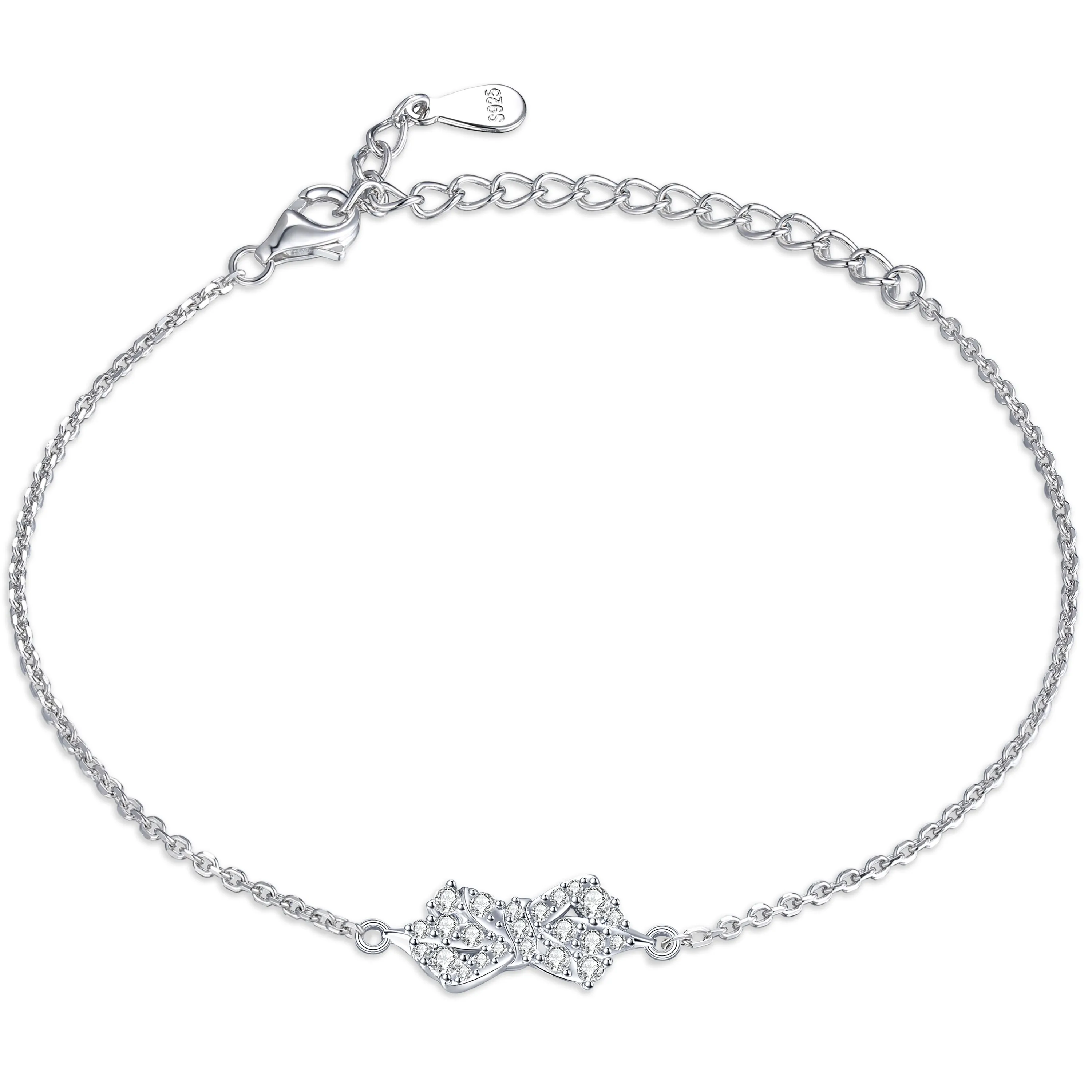 

Wholesale 925 Silver Bracelets 925 Fashion Charm Bracelets Fine Fashion Bracelet Jewelry for Woman Gift