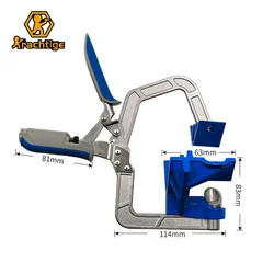 Krachtige T Joints Corner Clamp Miter Jigs Woodworking Tool 90 Degree Right Angle Fixed Punch Mounter