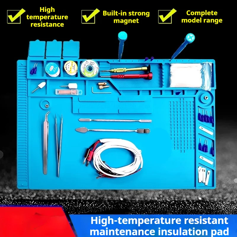 

Multi-functional high-temperature resistant workbench heat insulation pad for mobile phone and computer repair