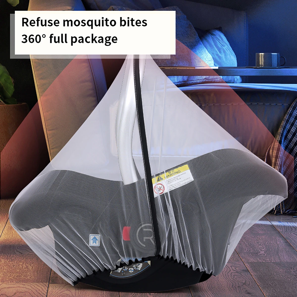 Baby basket universal mesh mosquito protector Electric cradle rocking chair mosquito net mesh cover