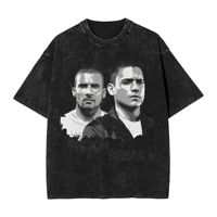 Men's Tv Series Prison Break  T-Shirts  Tops Summer Streetwear Short-Sleeved T Shirt O Neck Trending Casual Tee Shirt Hot Sale