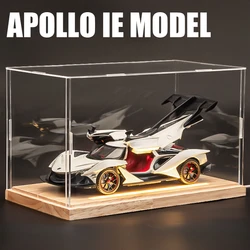 Simulation 1/24 Apollo IE Supercar Model With Sound Light Toy Vehicle Children Boy Birthday Gift Collection Miniature Voiture