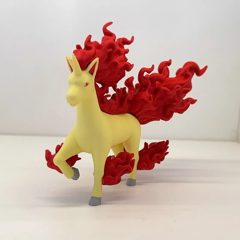 3D Printing 1/20 Scale World Rapidash Pokémon Game Peripheral PLA Collections Model Desktop Ornament Decoration Gift Toy for Boy