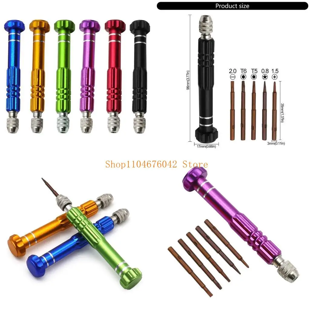 

5asd Screwdriver Disassembly Set with Antislip Handle for Household Maintenance Use