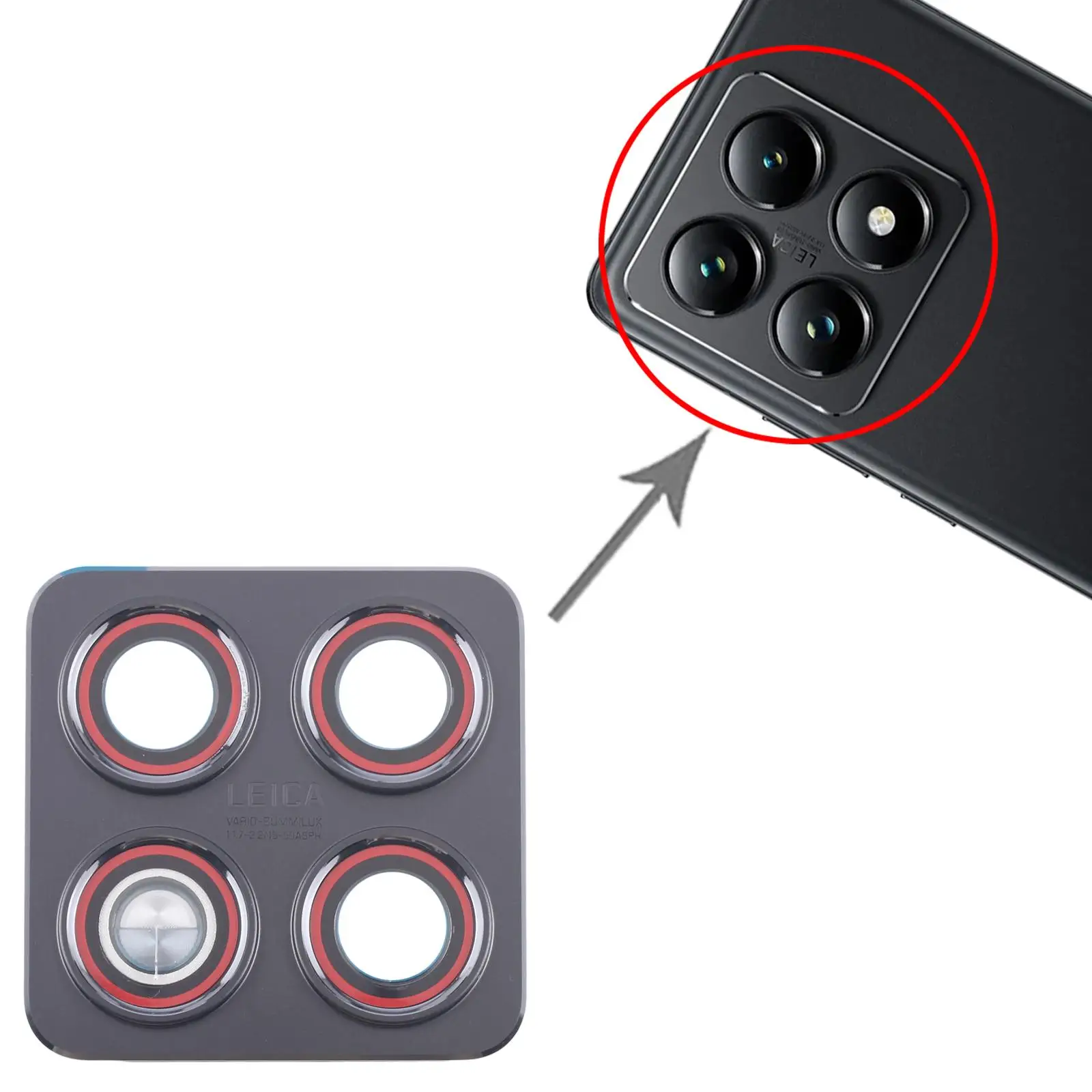 Rear Camera Lens Cover for Xiaomi 14T Phone Parts Store Lens Cover Replacement