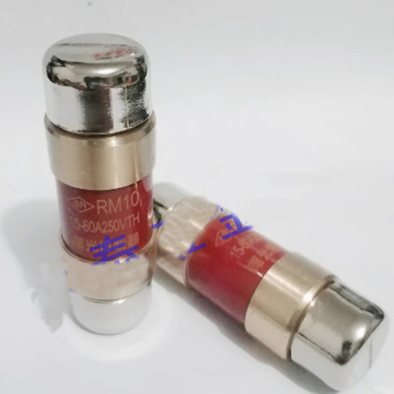 RM10 fuse cylindrical red fuse tube 15A-60A 250V 23x76mm