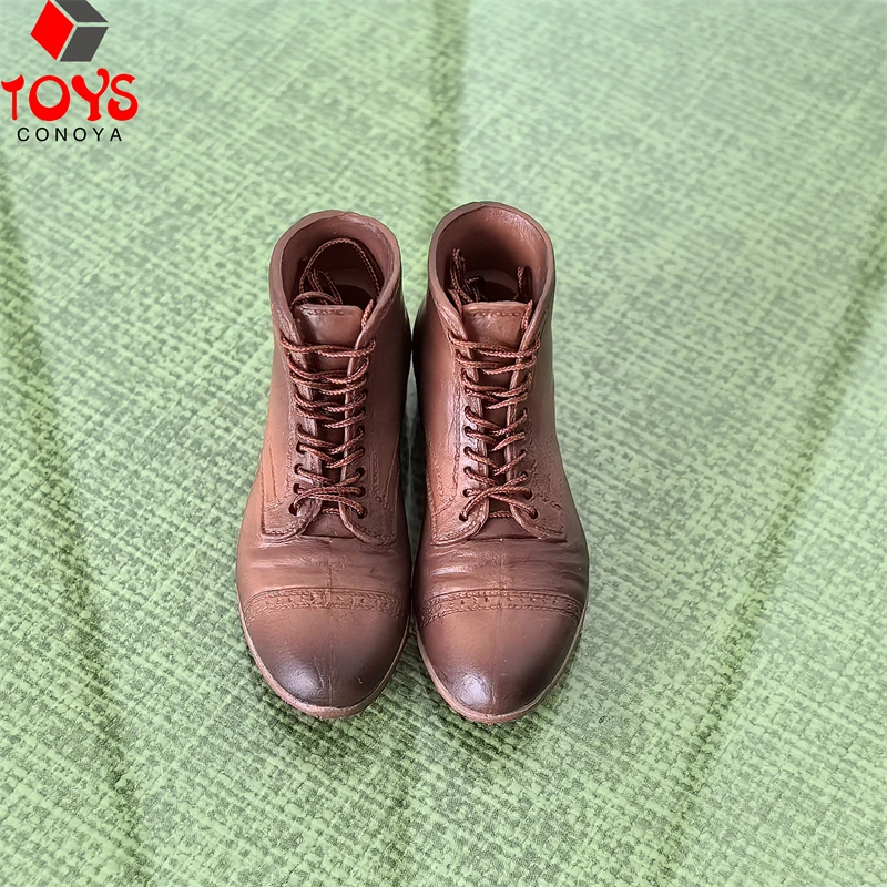 Bottes en caoutchouc à échelle 1/6, chaussures solides, modèle adapté au corps de figurine de soldat masculin de 12 pouces avec pieds détachables, poupées