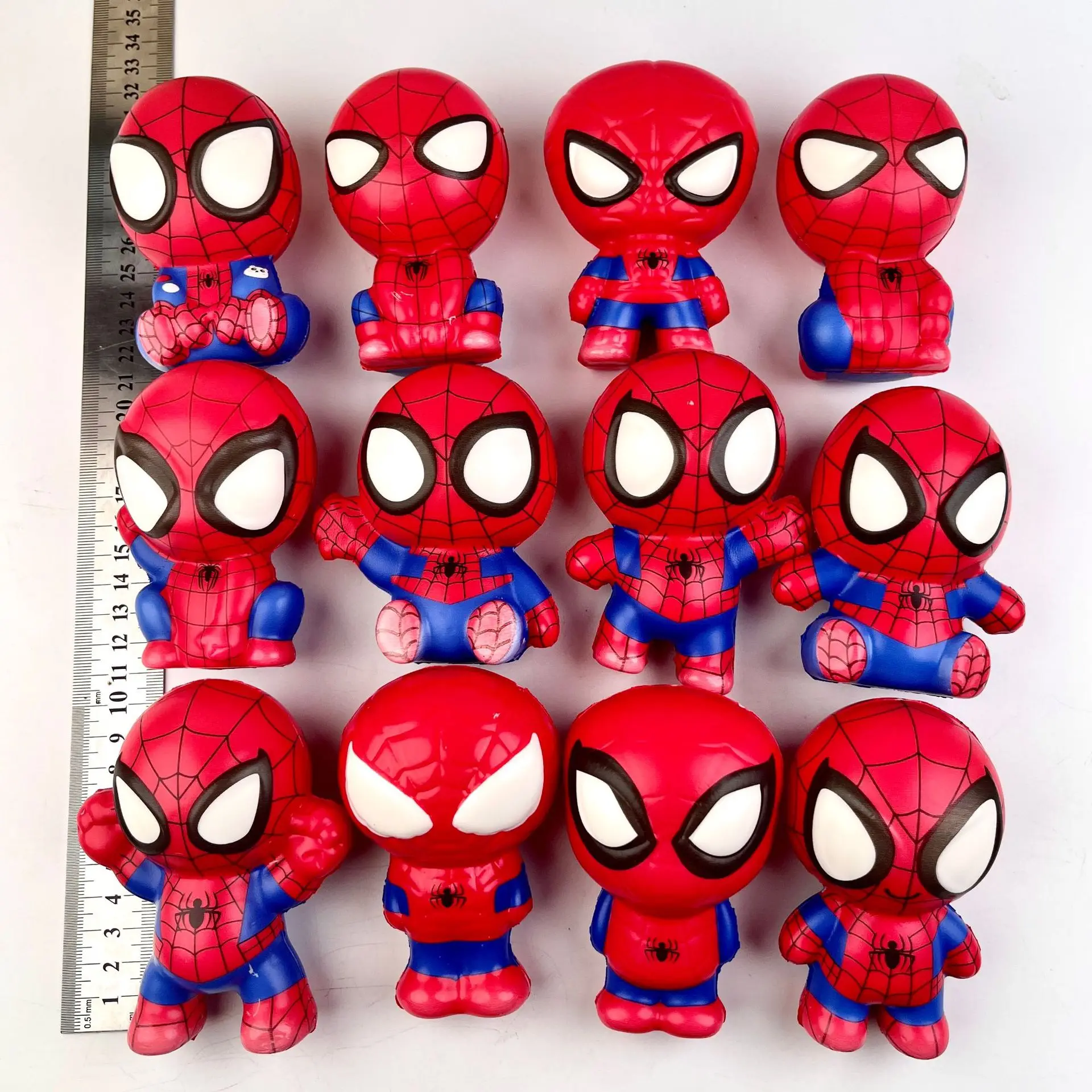 

New Spider-Man squeeze toy with soft and slow rebounding feature for stress relief and venting. Wholesale factory stock availab