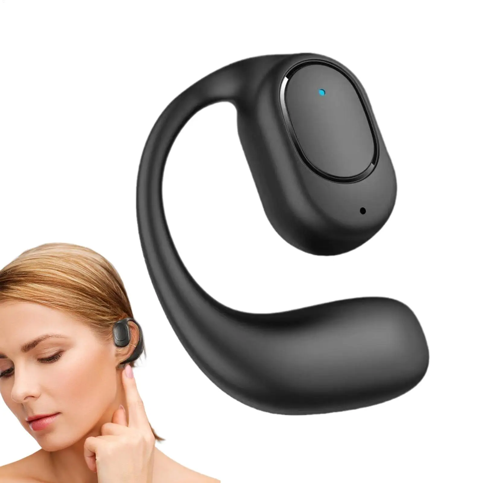 سماعات أذن بلوتوث لاسلكية مفتوحة واحدة، سماعات أذن رياضية لاسلكية داخل الأذن، مكالمات واضحة، سماعة أذن مريحة لتشغيل القيادة #5