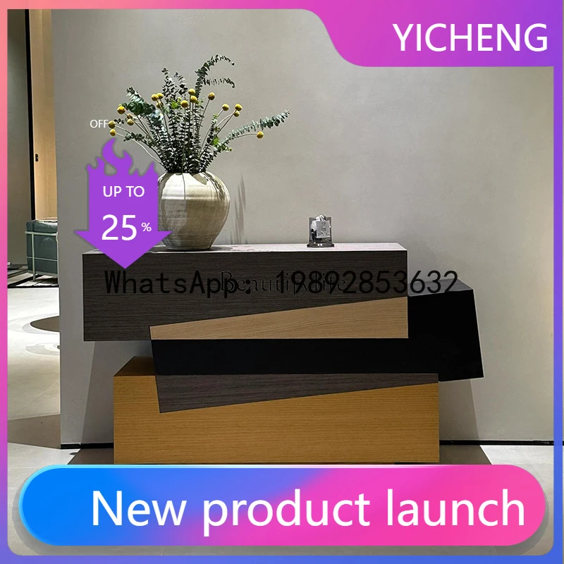 

A30 Итальянский минималистичный шкаф для прихожей, тумба для прихожей в гостиную, современный декоративный шкаф