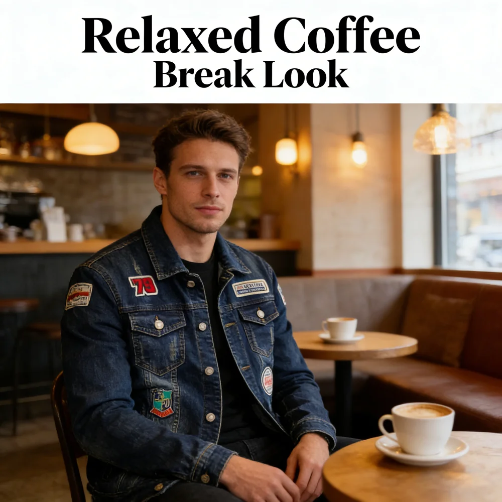 Maxulla denim jackets men original Spring jean jackets patchwork streetwear stylish Hip Hop denim jacket men street wear Mla026