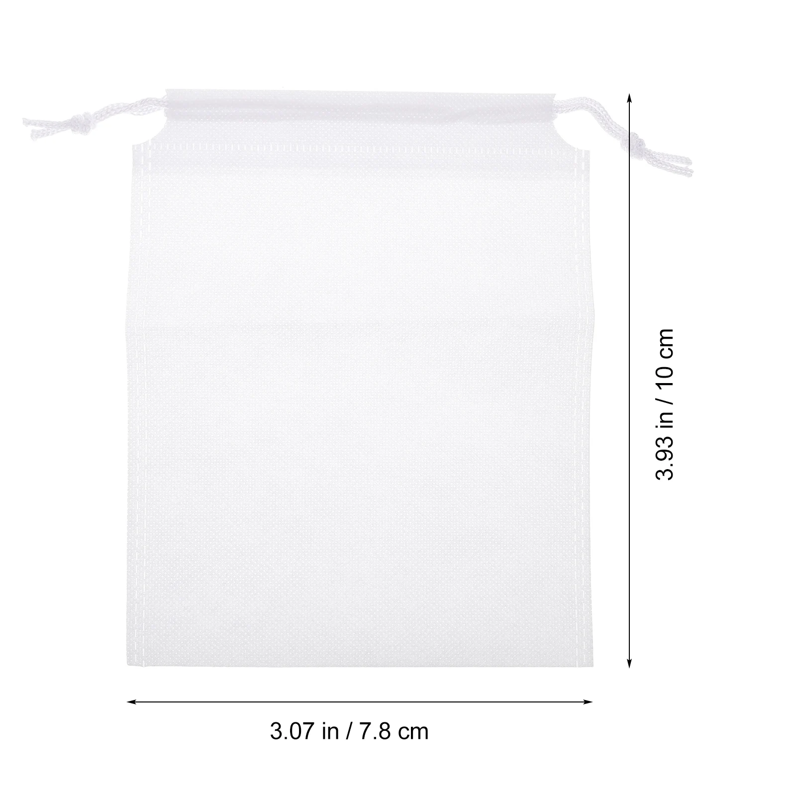 

10pcs Bait Storage Bags Fishing Net Bag Non-woven Fabric Mesh White Drawstring Sack Bait Tool Fishing Supplies