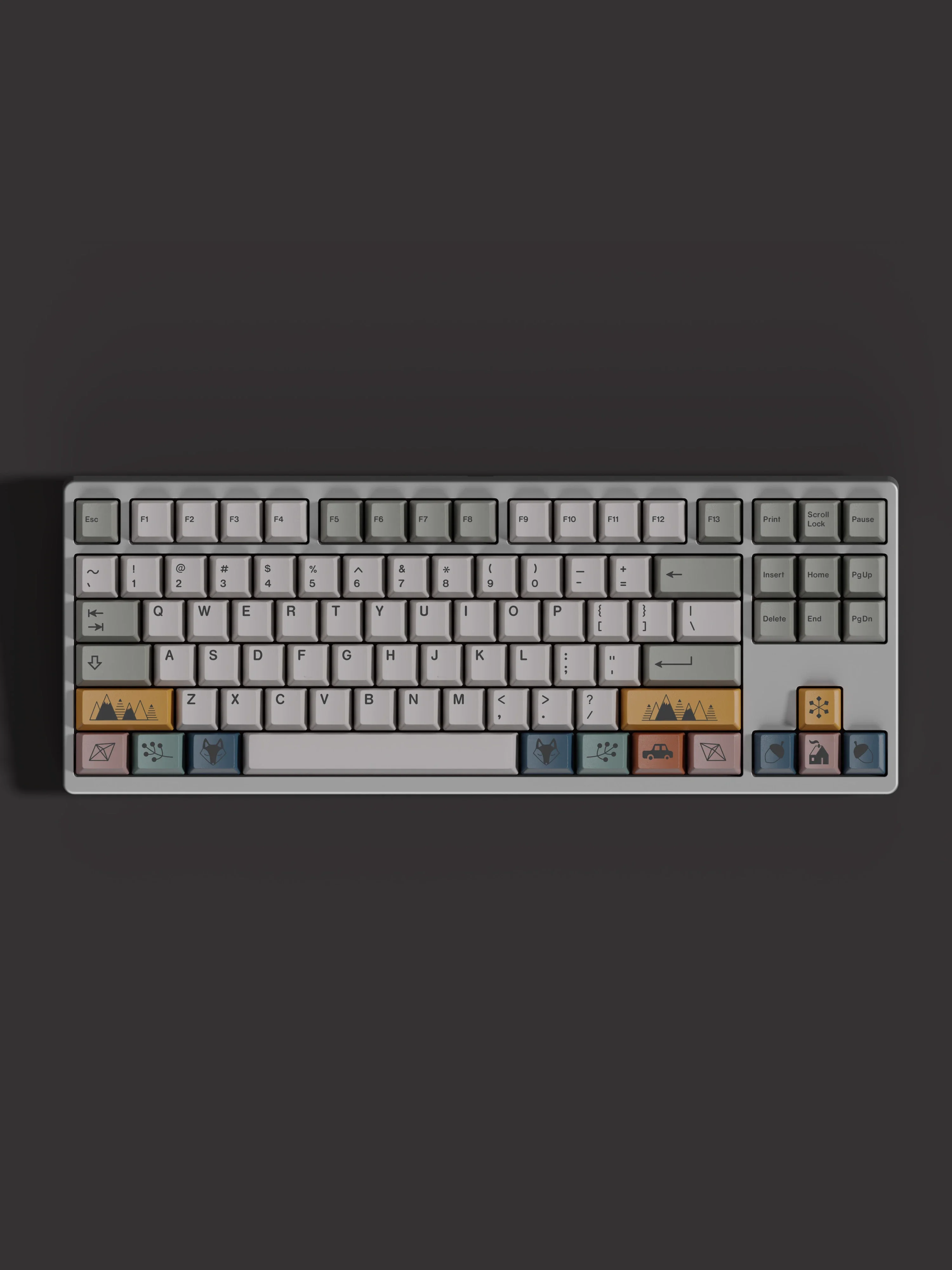 Scandi-teclas PBT personalizadas para teclado mecánico, teclas, perfil de cereza, DYE-SUB, 146 teclas