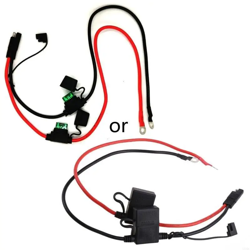 SAE Battery Connector SAE to O Ring Terminal Harness 10AWG 2Pin Extension Cable New