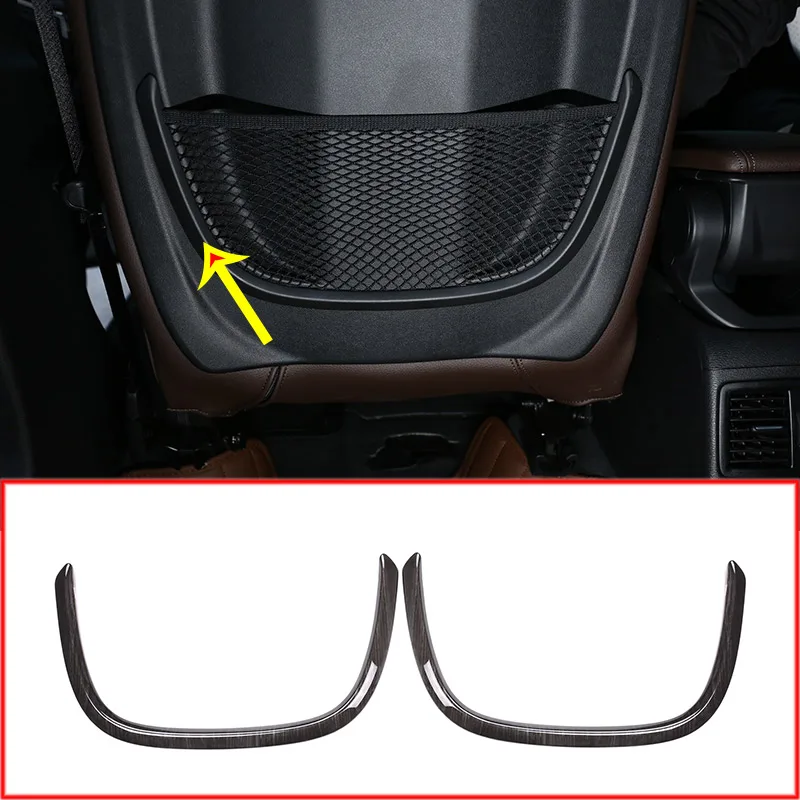 

Black Ash Wood For BMW X1 F48 2016-18 ABS Rear Back Net Frame Cover Trim For BMW 2 Series 218i f45 f46 For BMW X2 F47 2018