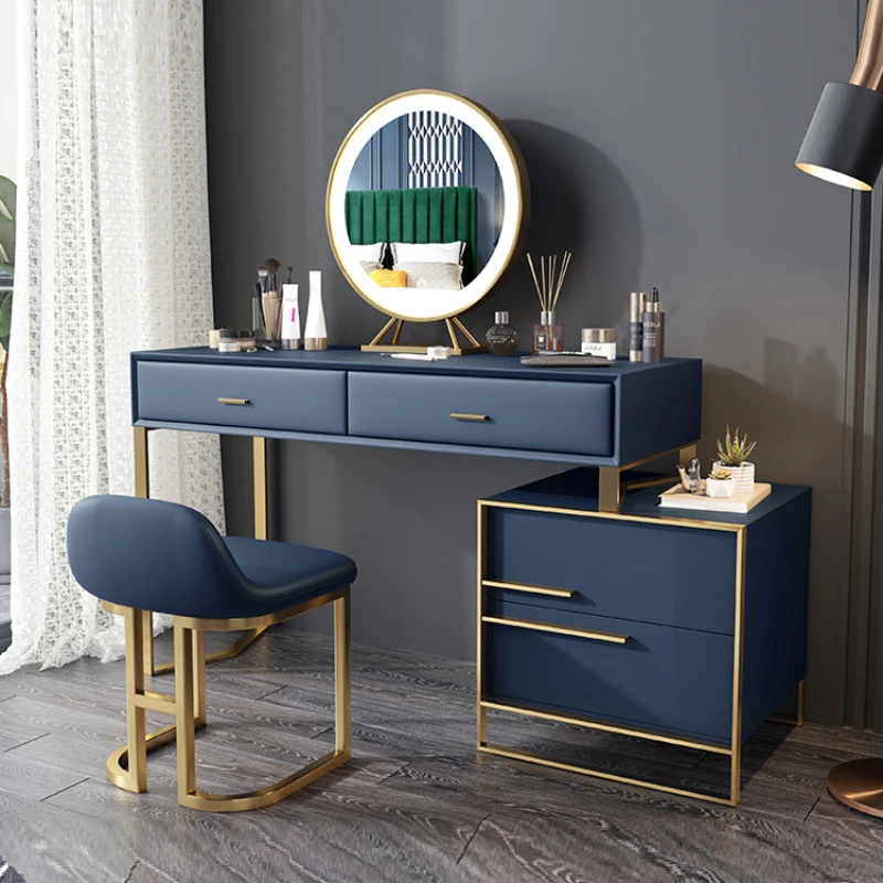 

Luxury Vanity Dresser Organizer Nordic Make Up Dressers Mirror Storage Penteadeiras De Maquiagem Bedroom Furniture Set