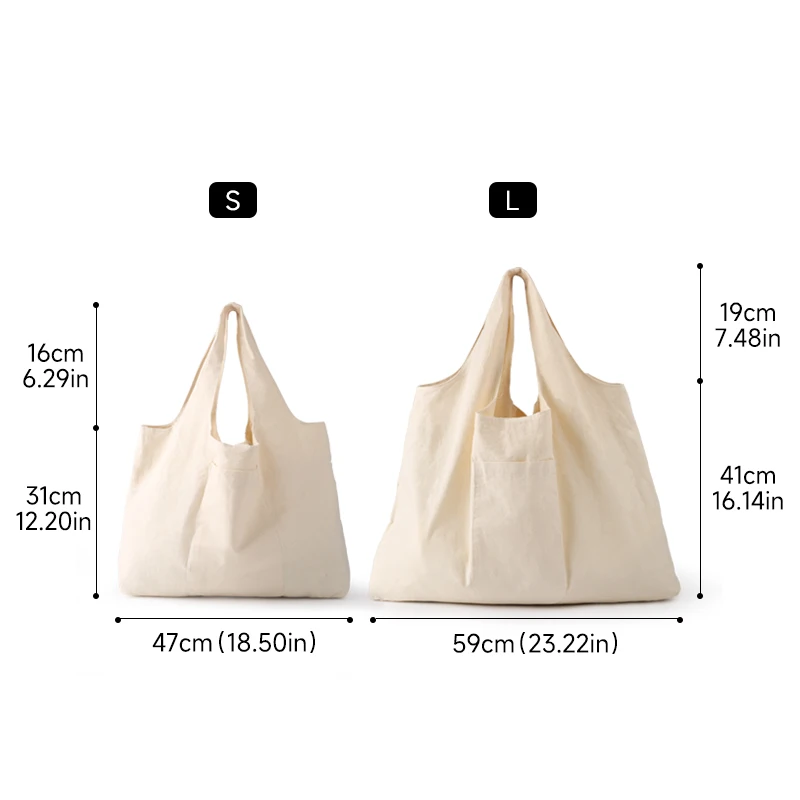 Weedi Foldable Canvas Shopping Bag With Buttons Eco Friendly Reusable Tote Bags Grocery Bag Washable Foldable Shopping Bags