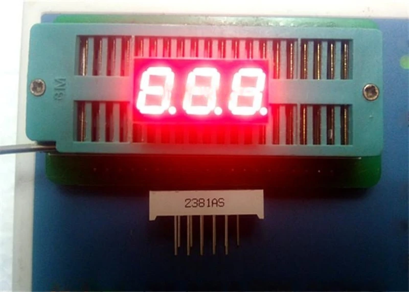 10PCS LED Digital Tube Segment 0.28 Inch Common 3 Bit digital Tube 0.28
