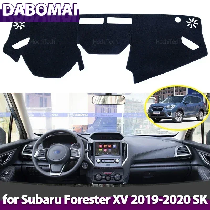 Auto Armaturenbrett Abdeckung Vermeiden Licht Pad Instrument Panel Matte Fall Teppiche für Subaru Forester Xv 2019-2020 SK