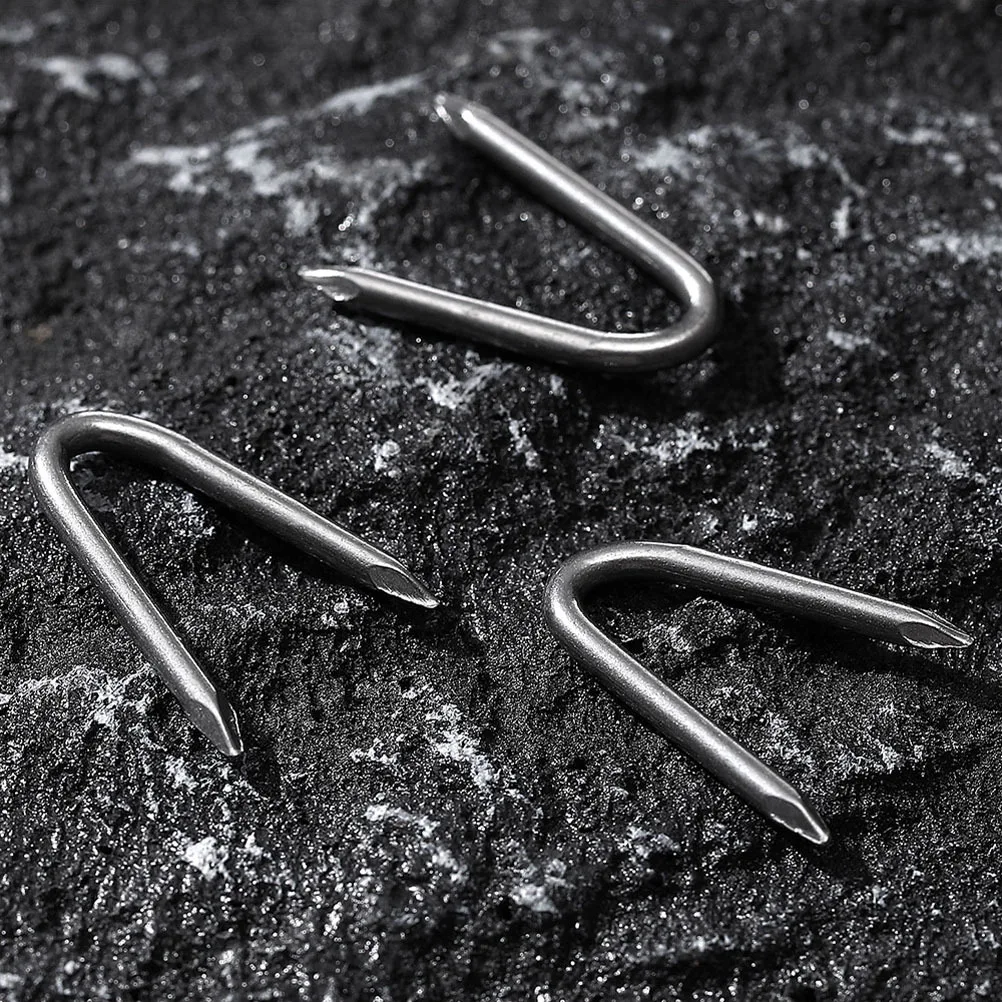 140 قطعة حديقة على شكل حرف U سياج ستابلز الحديد الثقيلة سلك المبارزة السحابات لشبكة المنسوجة سياج الاستخدام في الهواء الطلق سلك السياج #6