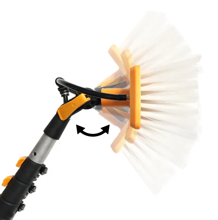 Cleaning brushes window solar panel cleaner kit water fed telesbrush equipment extension pole cleaning for trucks photovoltaic