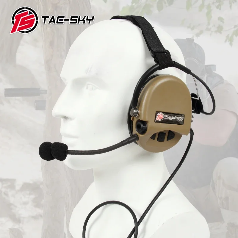 TS TAC-SKY Tactical Headset TCI LIBERATOR II SORDIN Silicone Earmuff Version Noise Reduction Pickup Shooting Headset