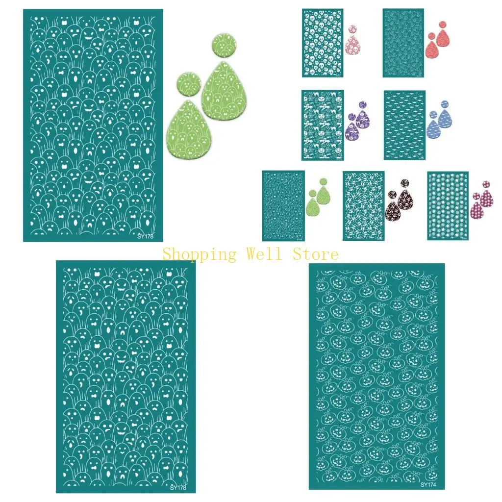 

KX4B Трафареты для шелкографии для рисования на глине, ткани, дереве, самоклеящиеся трафареты для изготовления ювелирных изделий