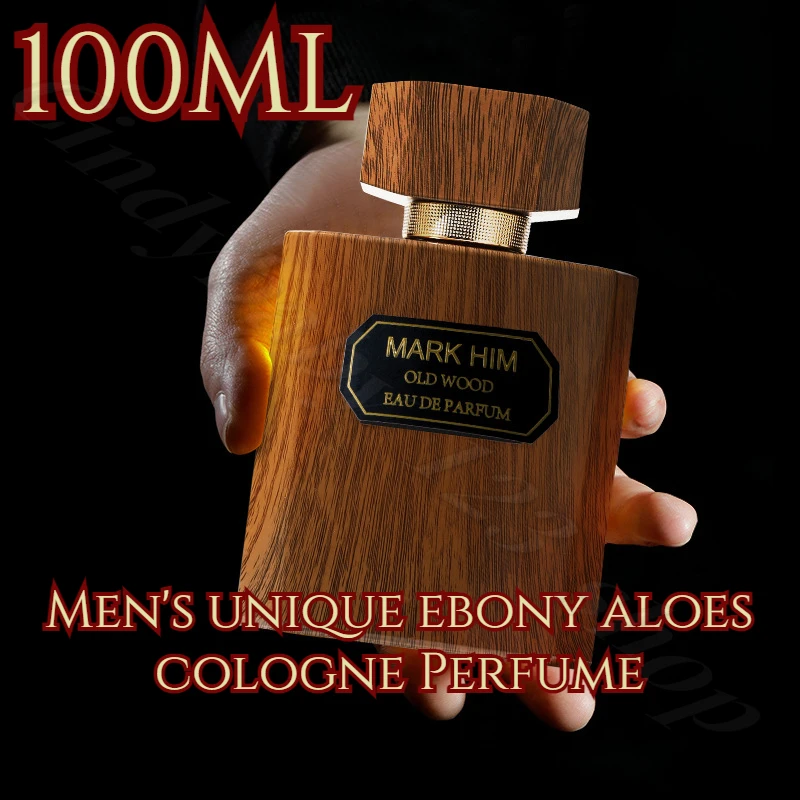 Eau De Toilette duradero de Colonia con fragancia De madera Aquilaria de ébano elegante único para hombre 100ML