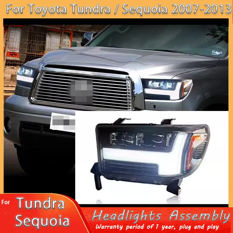 

Car For Toyota Tundra Headlight 2007-2021 Upgrade Modified to New DRL Dynamic Turn Signal LED Headlight Auto Accessories