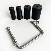 L-bar Detachable Arm Wrestling Training Handle Lat Pull Down Lift Pulley Machine System Grip 4/6/8CM for Wrist Strength Exercise
