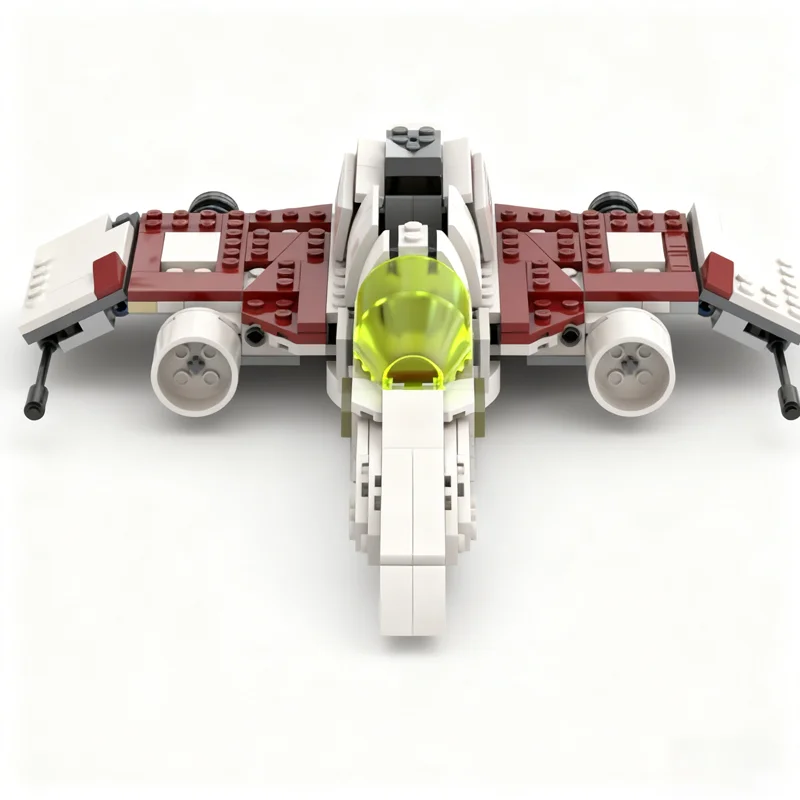 389 Uds. MOC Star Battle E soporte de ala modelo bloques de construcción arquitectura regalos de navidad DIY idea juguetes educativos niños ladrillo