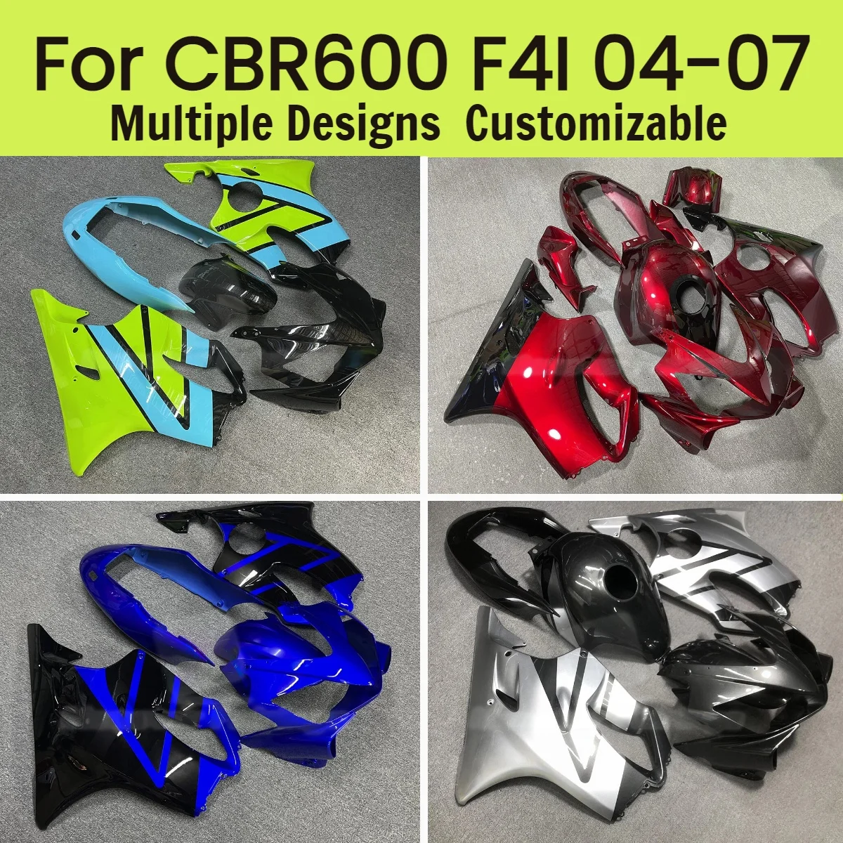 

Prime Fairings CBR 600F4I 2004-2007 Fairing Kit Injection Motorcycle Complete for Honda CBR600F4I 04-07