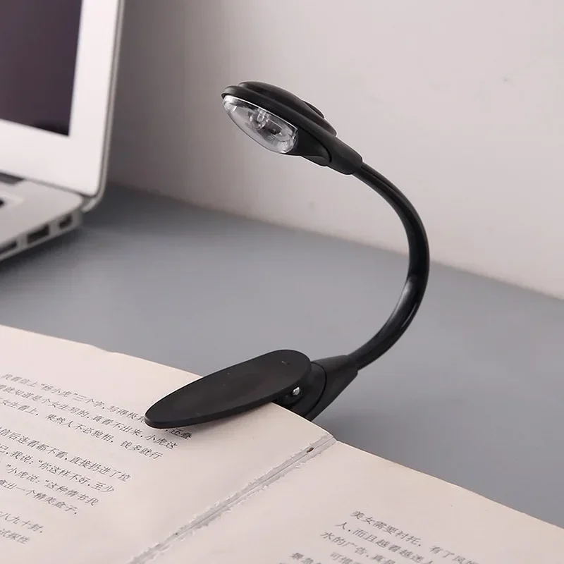 LED Book Lights Mini Portable Flexible Clip-On Bright Book Reading Light Lamp for PC Laptop Notebook Travel Bedroom Book Reader