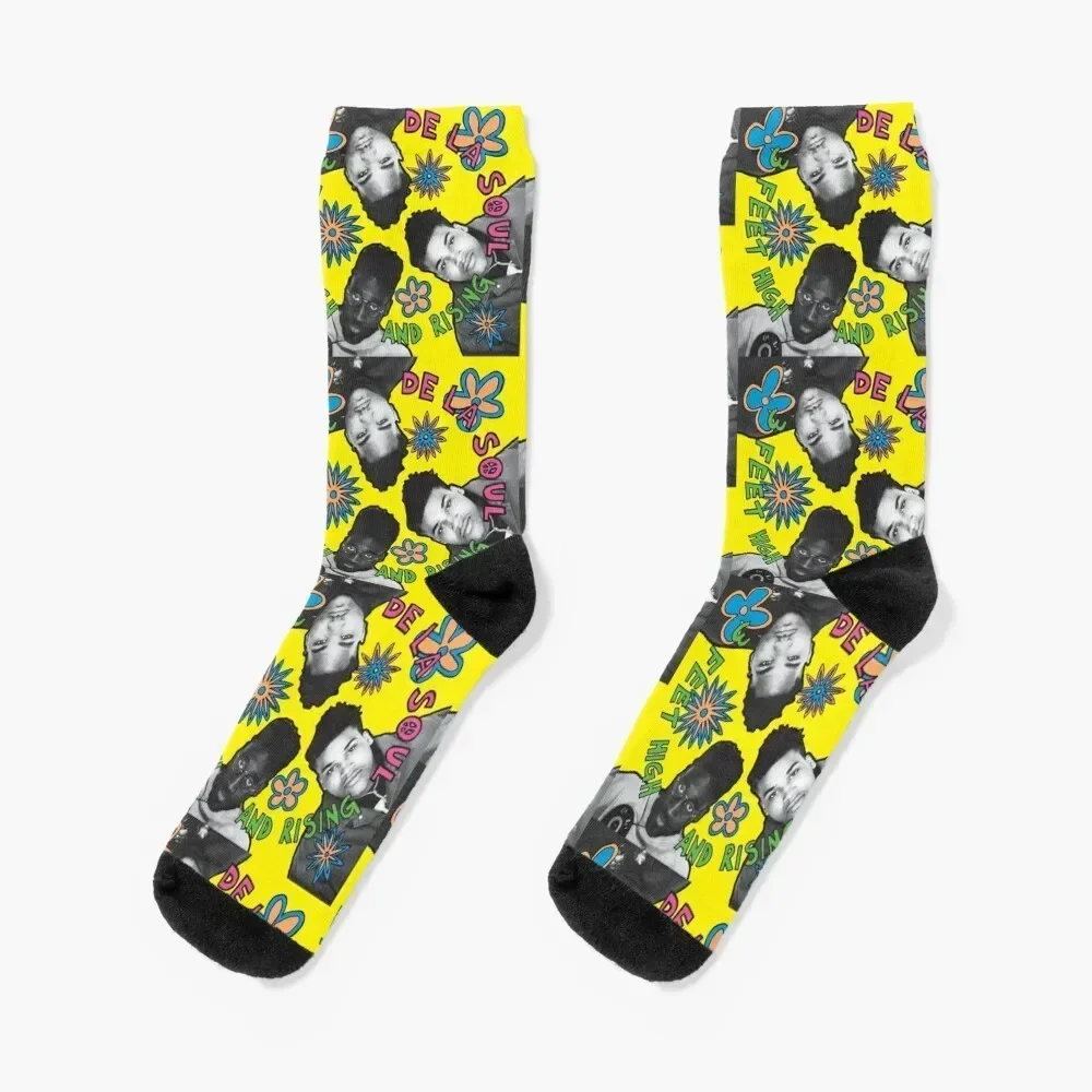 

De La Soul 3 Feet High and Rising Album Cover Socks anti-slip Rugby hiking Boy Child Socks Women's
