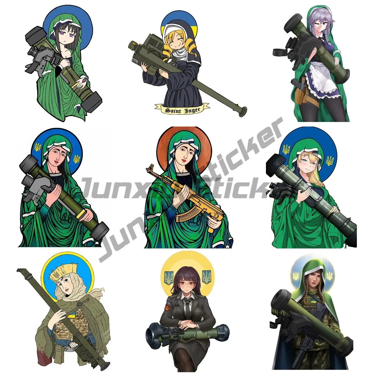 

Ukraine Soldier Army Anime Military Car Sticker Occlusion Scratch Decal Personality Car Accessories Vinyl Self-adhesive Stickers
