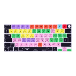 XSKN Avid Pro Tools Shortcuts Ultra Thin Silicone Keyboard Cover for 2026-2021 Macbook Pro 14.2 16.2 Macbook Air 13.6 15.3 M1-M5