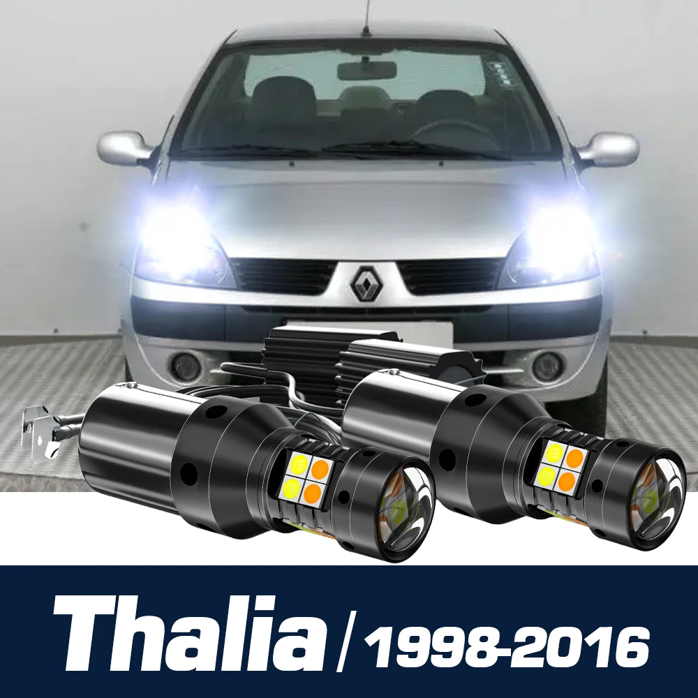 

2x LED Dual Mode Turn Signal+Daytime Running Light Canbus Accessories DRL For Renault Thalia 1998-2016 2009 2010 2011 2012 2013