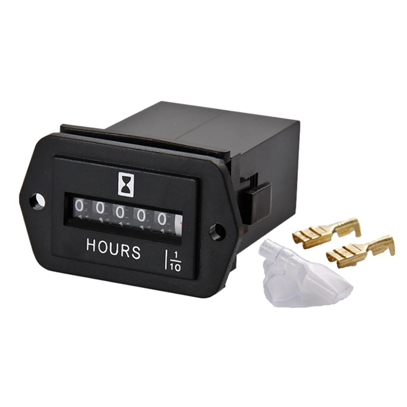 دائم-HM002 AC110-250V الموقت الميكانيكية ساعة متر Hourmeter لمحرك مولد قارب موتوكروس موتور شاحنة جرار