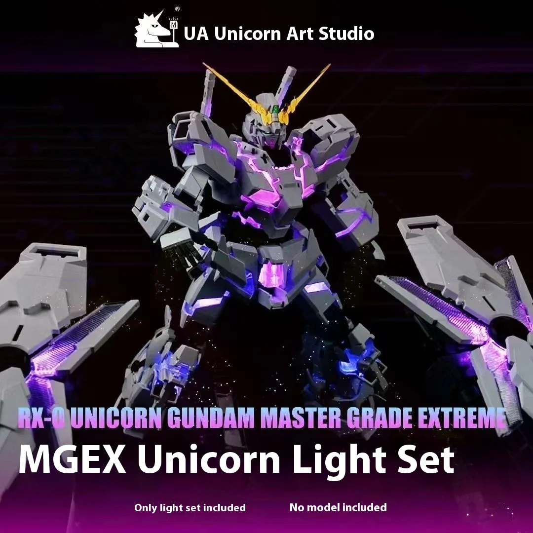 

New Ua Mode Rx-0 Mgex Unicorn Master Grade Extreme Light Group Led Accessory Package Assembly Action Toy Figures Collectibles