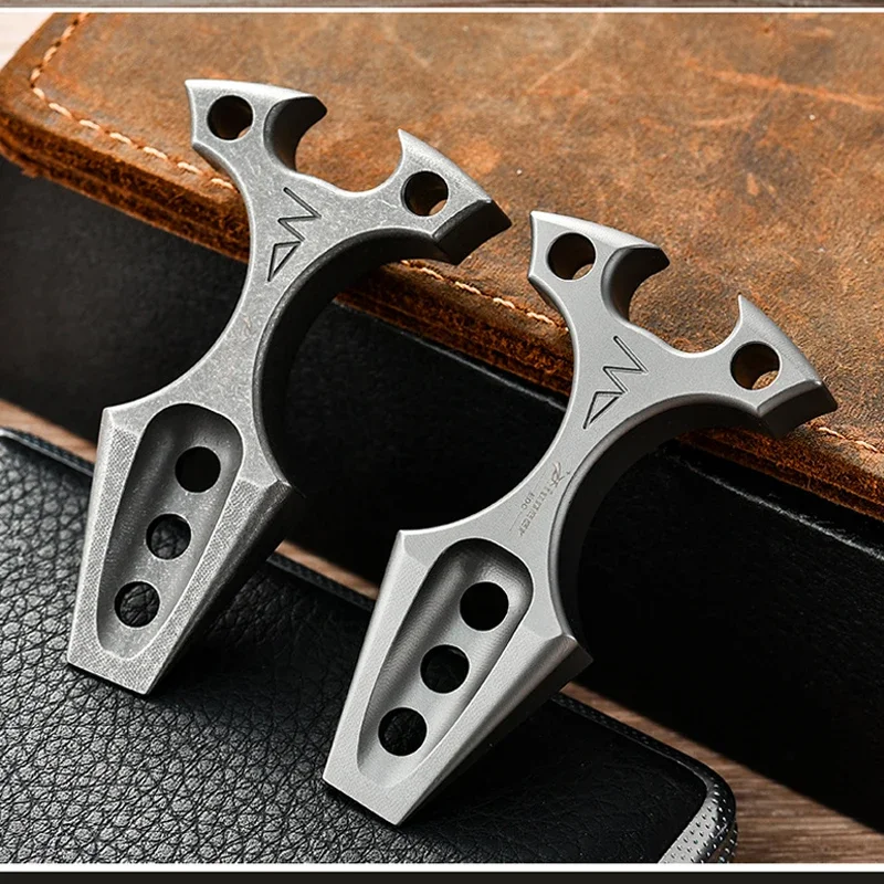 Outdoor EDC Multifunctional Portable Titanium Alloy Mini Pry Bar Bottle Opener Survival Keychain ToolS