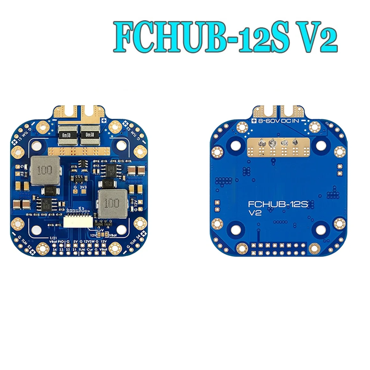 XCLASS PDB FCHUB-12S V2 Board 5V & 12V Output W/ Current Sensor 3-12S Lipo for RC Drone FPV Quadcopter Multicopter