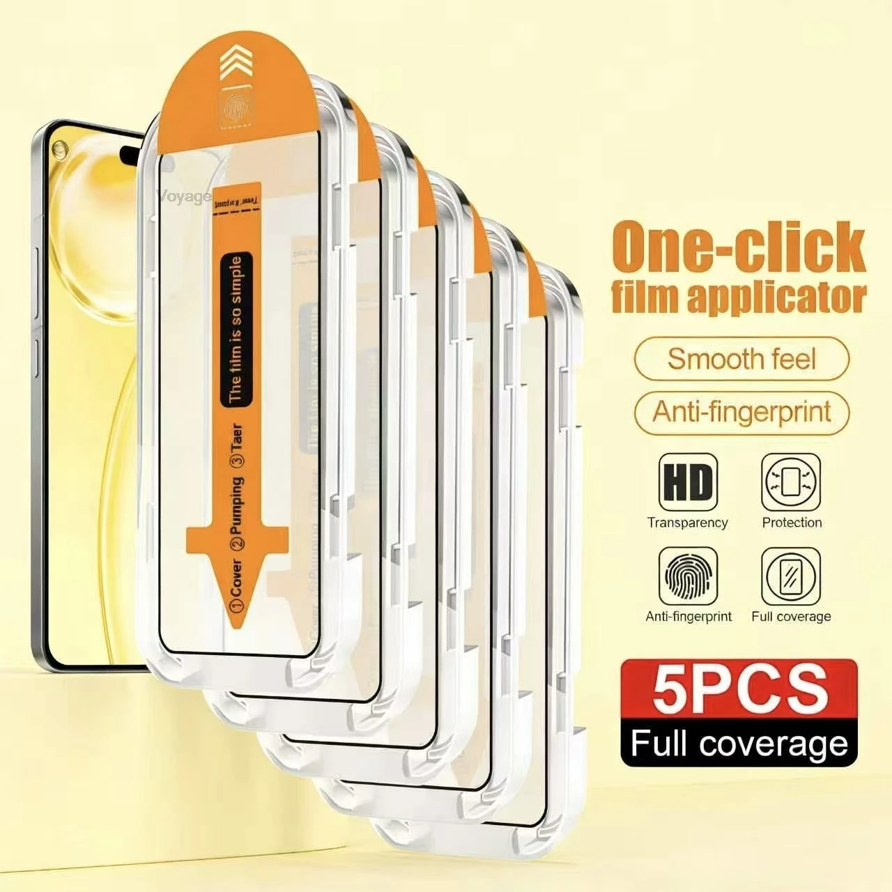 1-5 Stück Staubfreie, einfach zu installierende HD-Klare Panzerglas-Displayschutzfolien für iPhone 17ProMax 17Air 16Plus 15 14 13 12 11 Mini XS