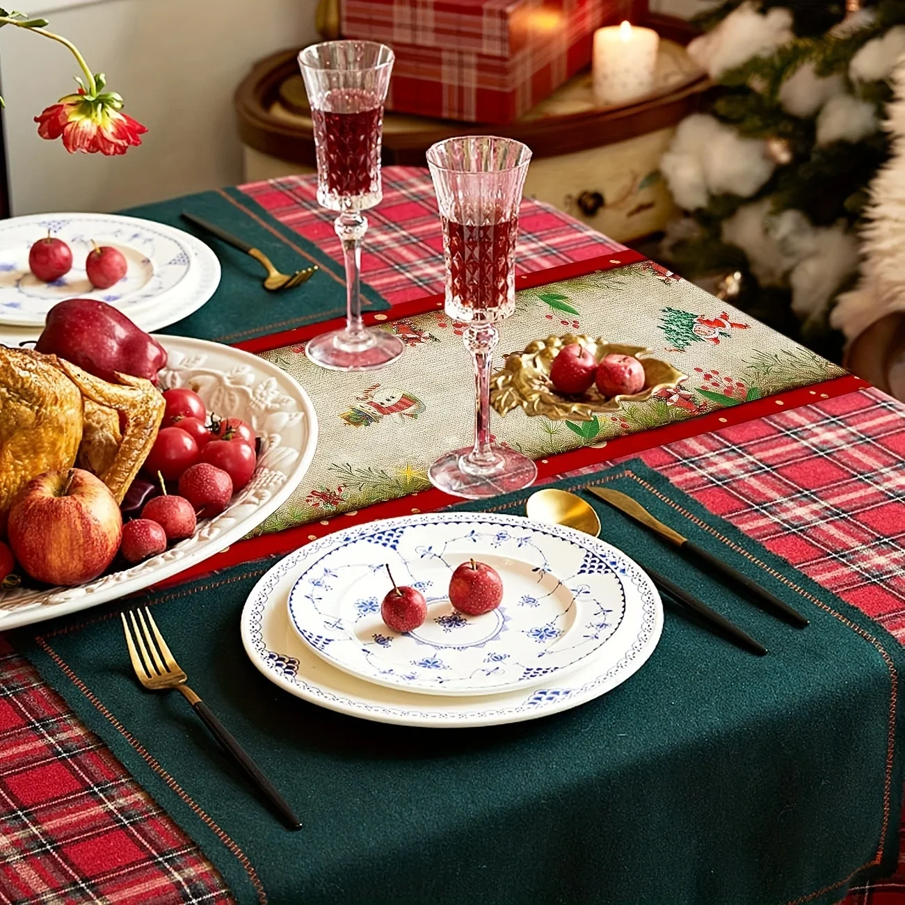 Vintage Christmas Table Runner - Christmas Table Runner ulasan dan harga