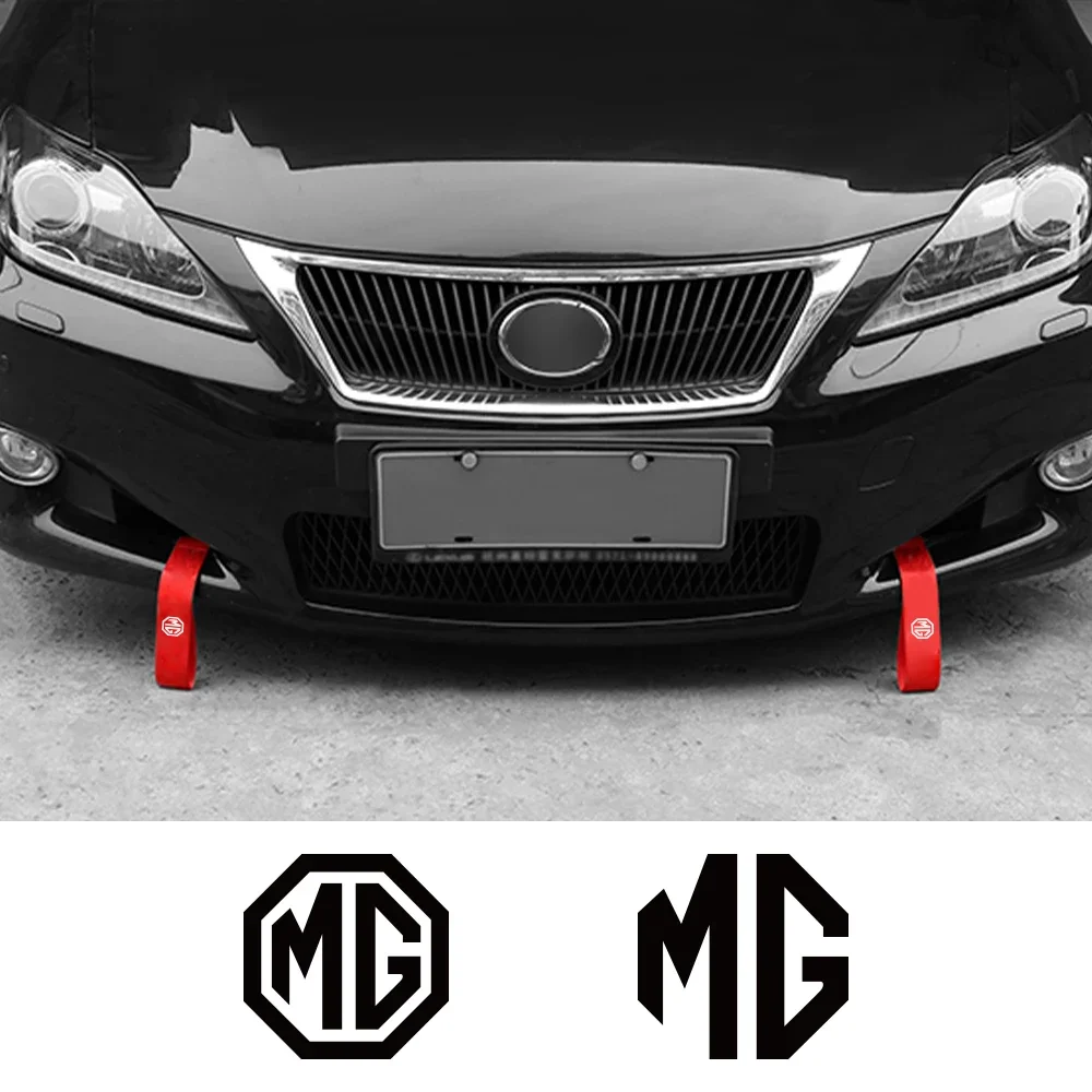 Car Towing Rope Trailer Racing Tow Strap Bumper Decor Accessories For MG Zs EV 5 2022 Rx5 Rx8 Tf 3 6 Phev Hs Astor One V80 Gs