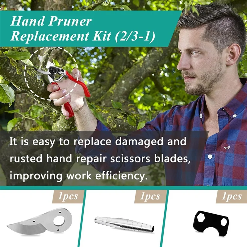 Kit di sostituzione per potatrice manuale AAAF per modelli di potatrici Felco per cesoie da potatura da giardino e trimmer bypass