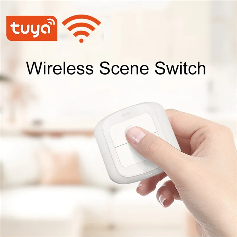 

-FDDT Tuya Wi-Fi умная сцена беспроводной переключатель кнопочный контроллер сценарий автоматизации 2-бандовые гаджеты для умного дома умное управление