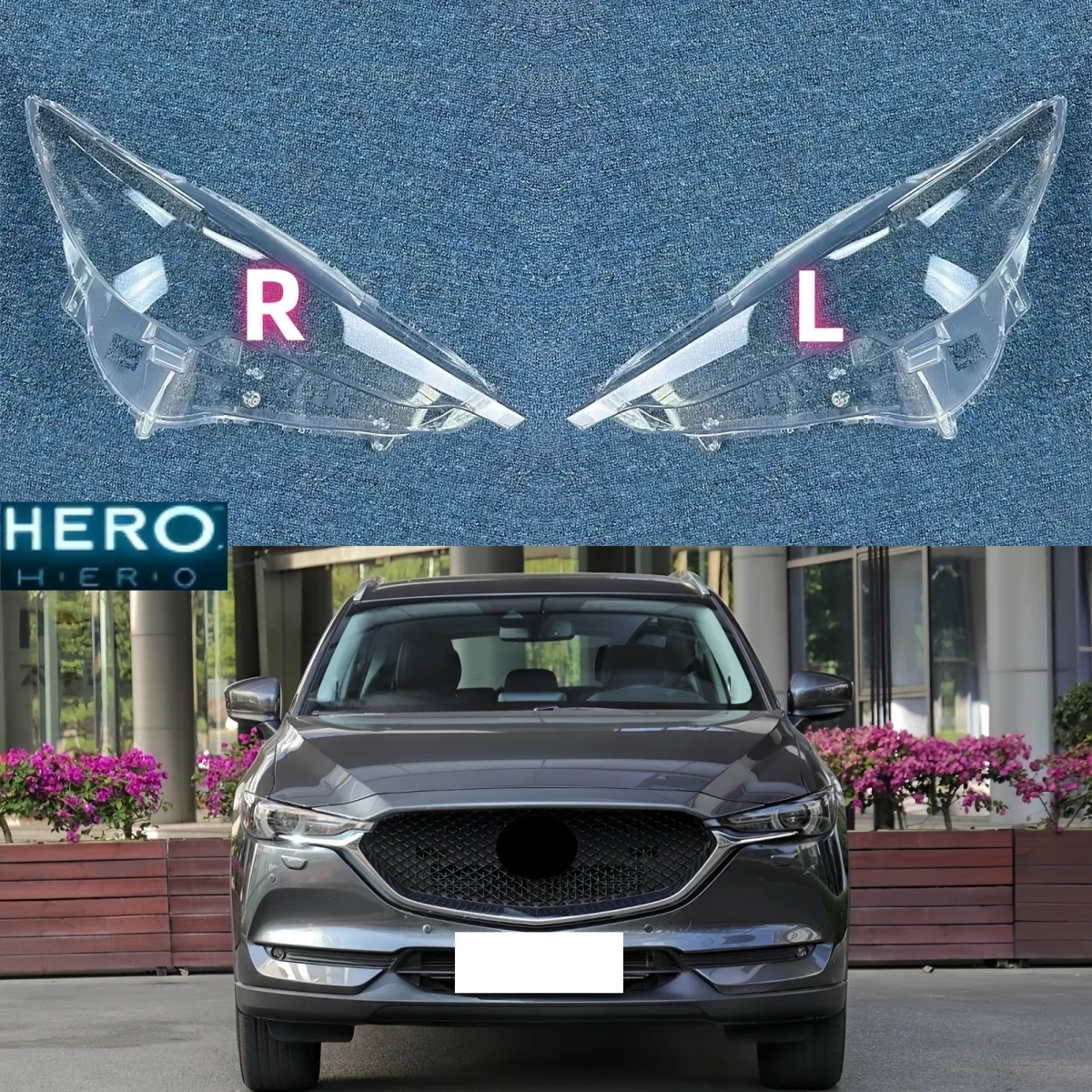 

For Mazda CX-5 CX5 2017 2018 2019 2020 2021 Headlight Cover Headlamp Lamp Shell Lens Plexiglass Replace Original Lampshade